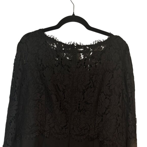 NWT Black RSVP By Talbots Size 14 Lace Overlay Dress Polyester Nylon Cotton - Picture 7 of 16